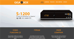 Desktop Screenshot of gigabox.com