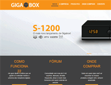 Tablet Screenshot of gigabox.com